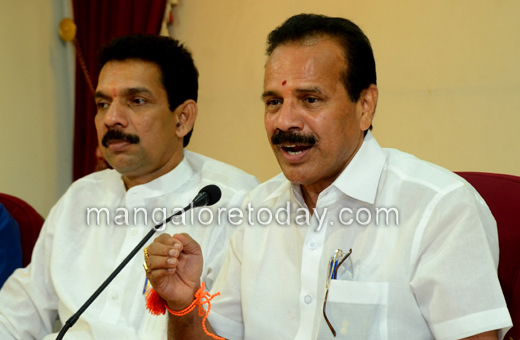 DV Sadananda gowda press meet at Mangalore